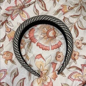 Stylish Black and White Checkered Headband